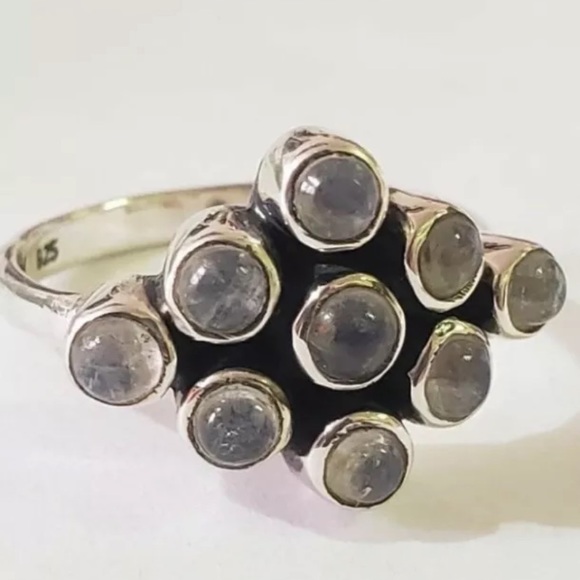 925 Silver Moonstone Ring (~Size 7) - Picture 2 of 2
